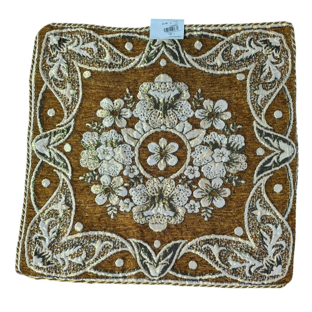 D Homes Decorative Pillow Cover Rope Trim DMartIndia Luxury RichTextile Floral